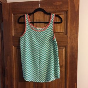 Zigzag print Everly tank
